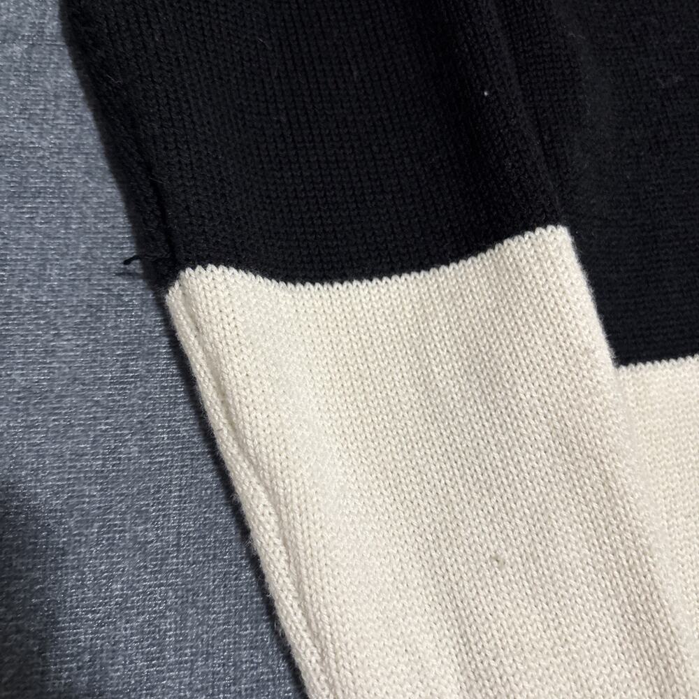 Marimekko V Neck Sweater Women’s Size Medium Color Block 100% Wool - Picture 3 of 8